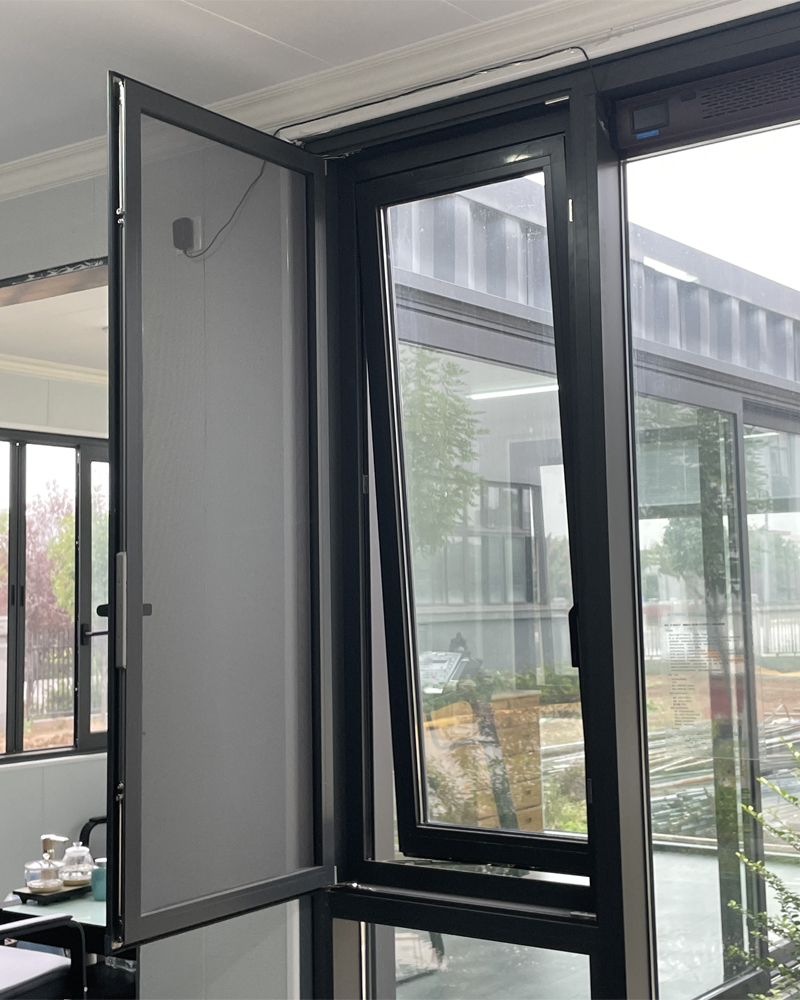 Aluminum Smart Home Electric Parallel Glass Window Outward Opening Sliding Window