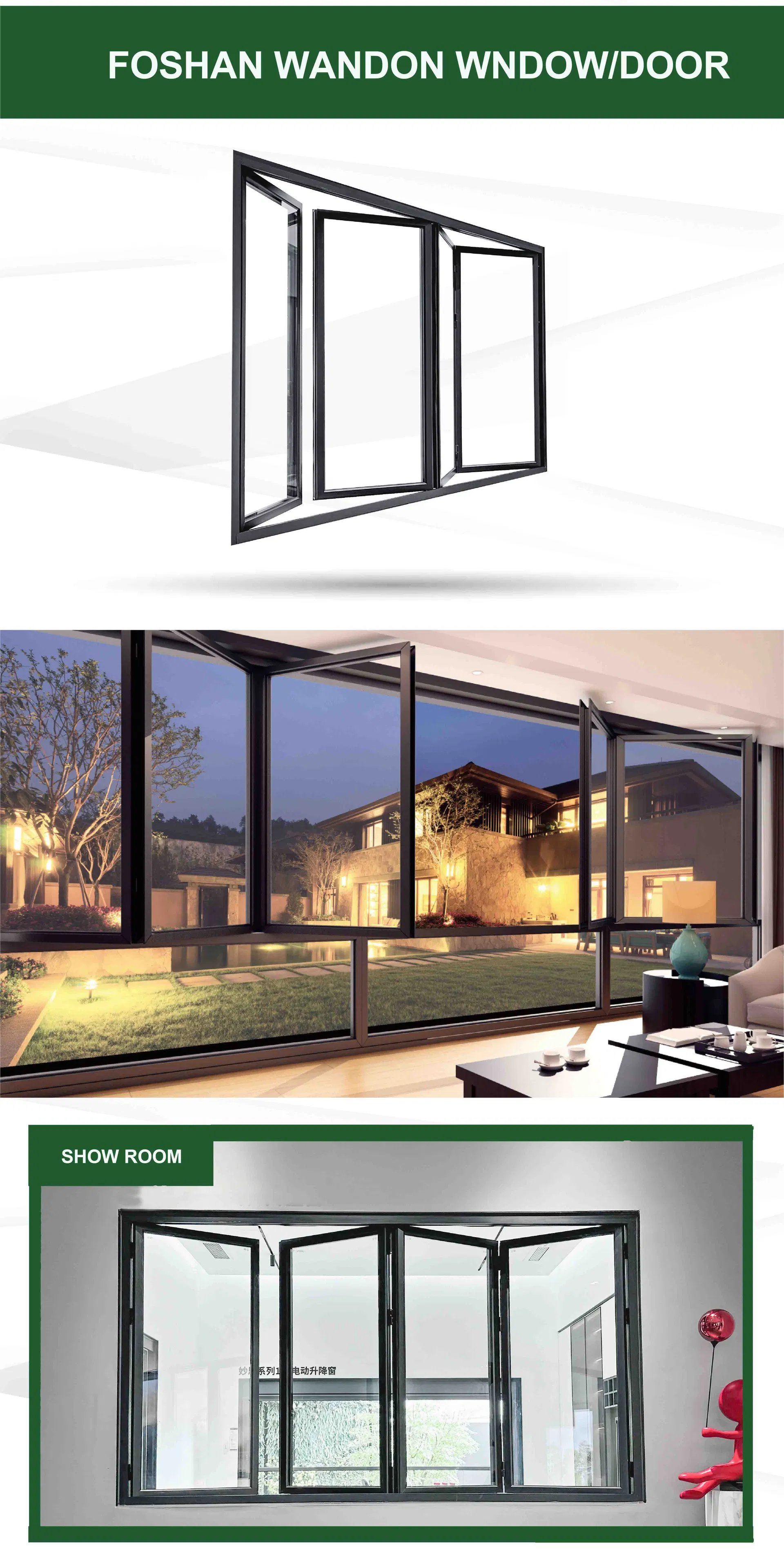 Aluminum Bifold Window Detail 1