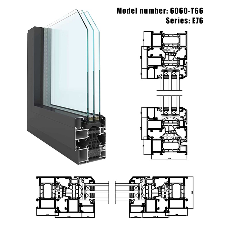 Hurricane Resistant Soundproof Energy Saving Aluminum Frame with Mosquito Net Custom Size Modern Exterior Villa Sliding Window