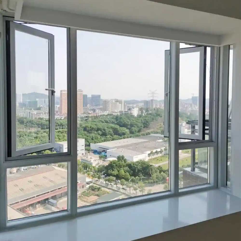 Standard Doors and Windows-Commercial windows - Double-layer Glass Aluminum Sunshade Awning Window - Double-layer Glass Window