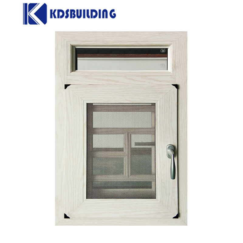 House Single Aluminum Window and Door Pane Glass Louvers Fixed Aluminum Casement Window with Black Color Sub Frame
