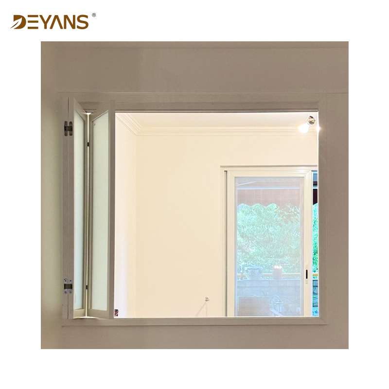 Hot Selling White Folding Window Aluminum Double Folding Window
