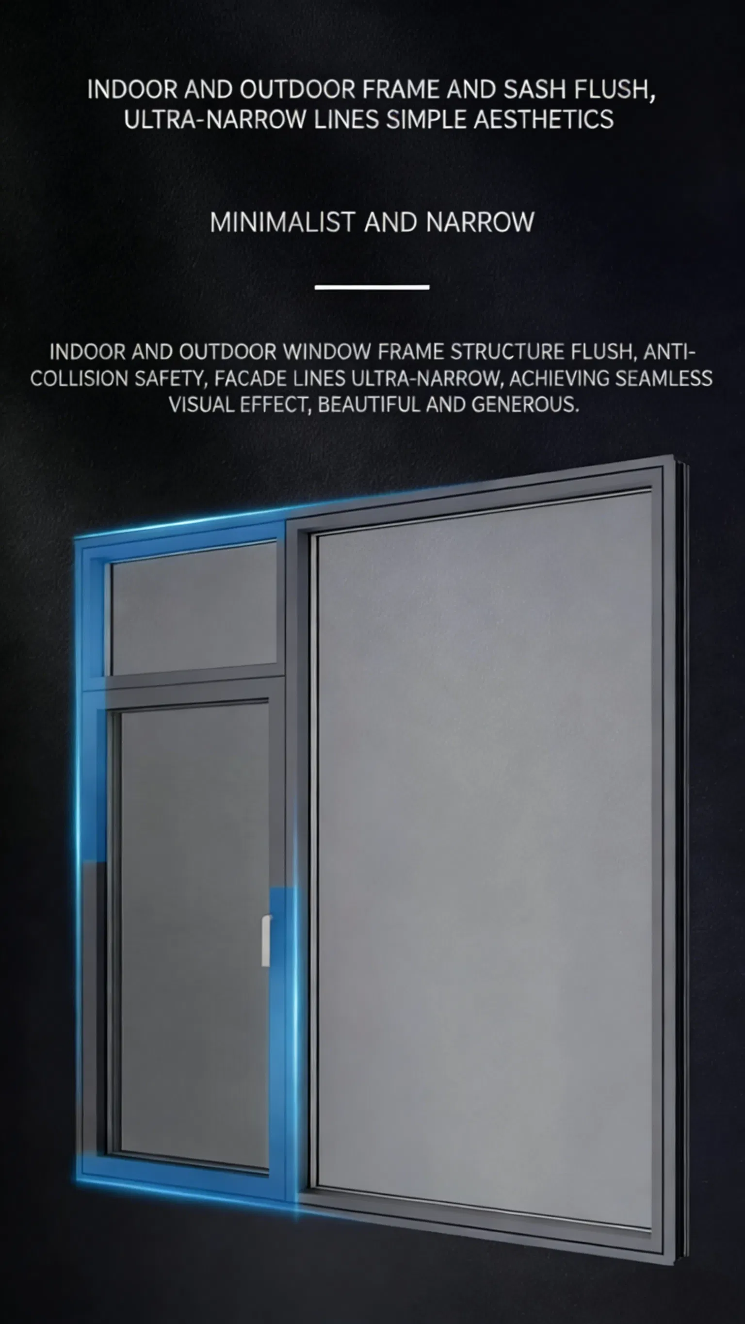 Hurricane-Resistant Aluminium Casement Window for Enhanced Hotel Safety