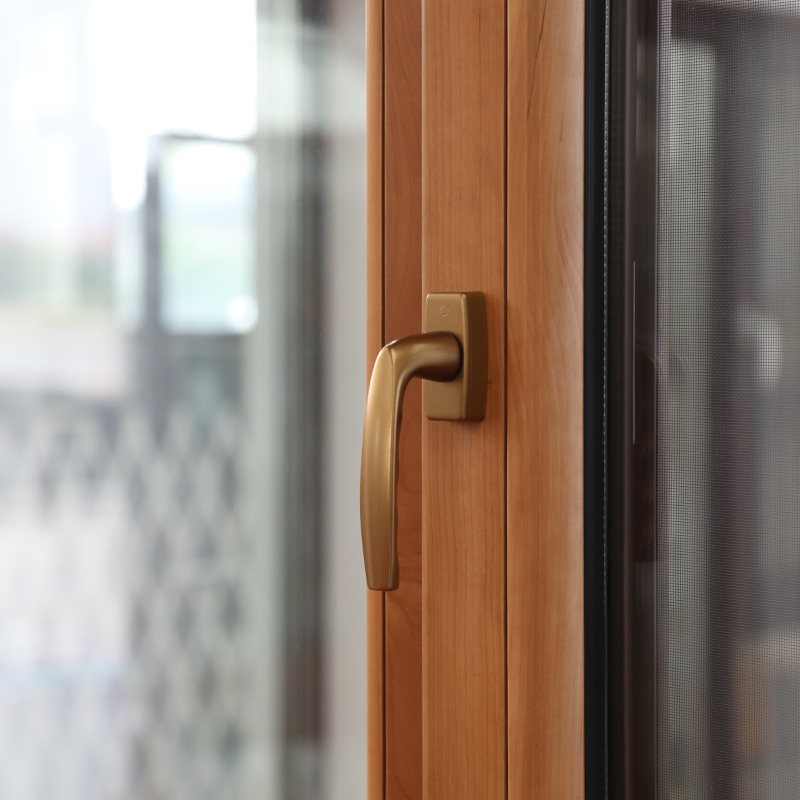 High-Grade Aluminum Clad Wood Tilt and Turn Windows Custom Standard Slimline Configurations Soundproof windows