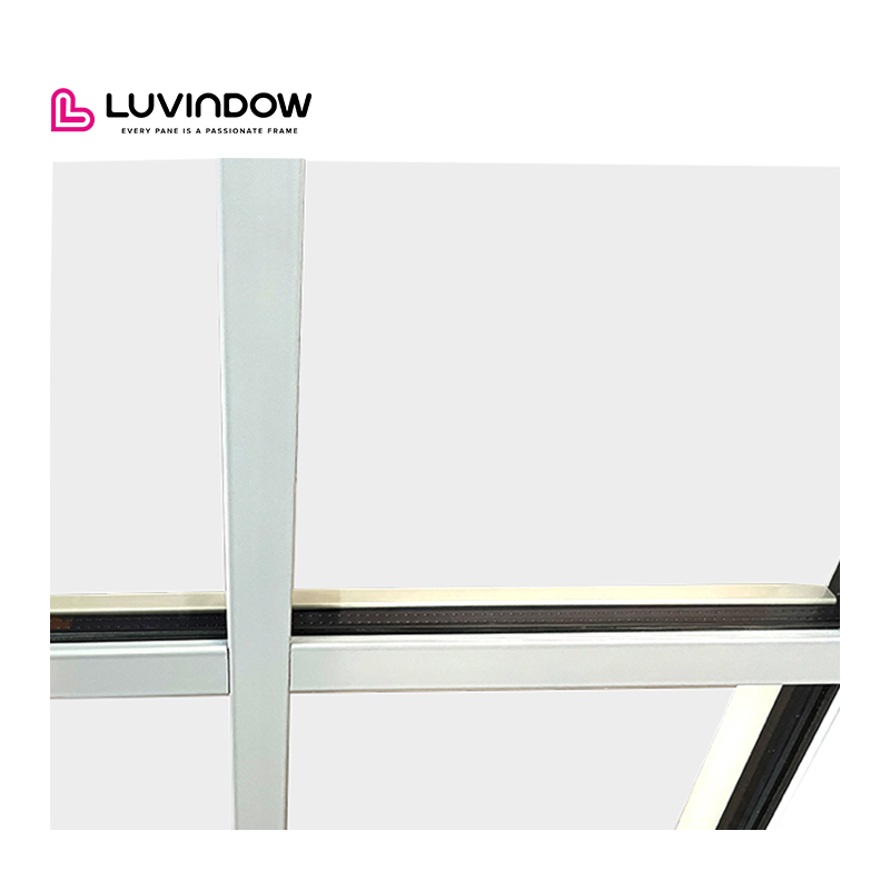 Luvindow Factory New Style Aluminum Design Large Windows Low E Argon Double Glass Fixed Window