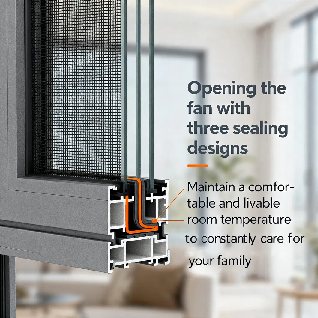 Low-Maintenance No-Rust No-Deformation Easy-Handling Commercial-Residential Standard Aluminum Doors and Windows