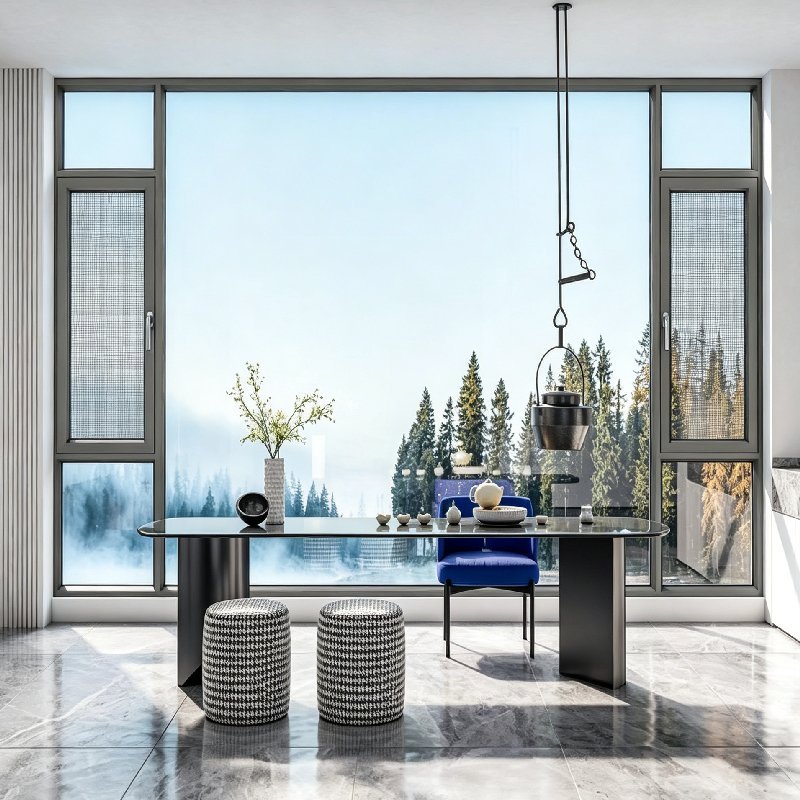 Premium Glazing Thermal Break Aluminum Casement Window for Homes