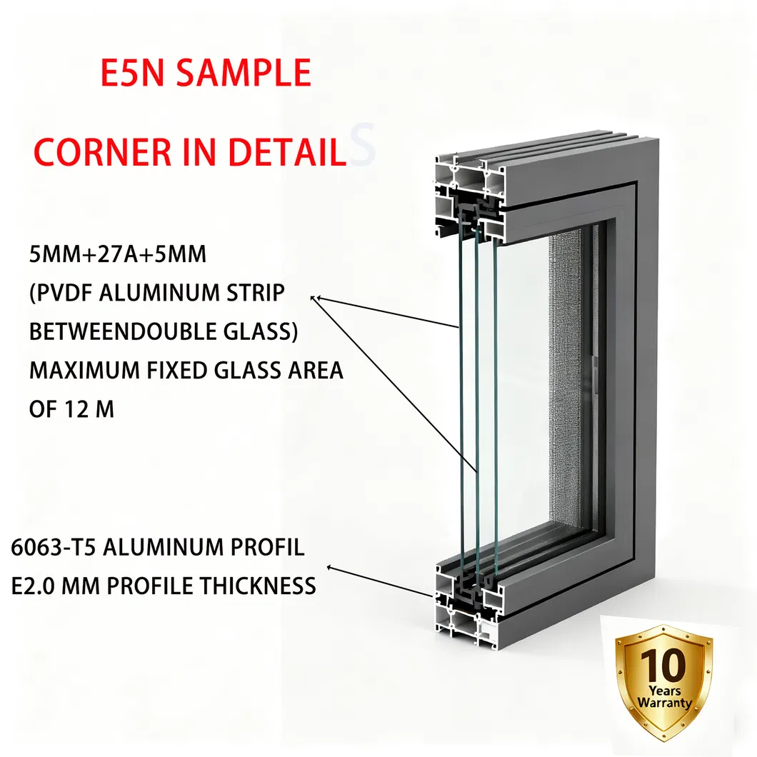 Low-Maintenance No-Rust No-Deformation Easy-Handling Commercial-Residential Standard Aluminum Doors and Windows