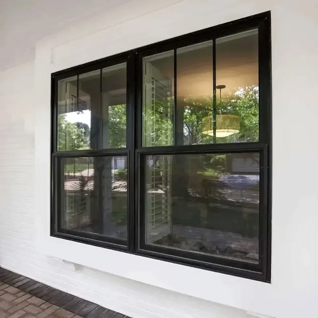 Thermal Break Aluminum EPDM Sealing System Double Hung Window