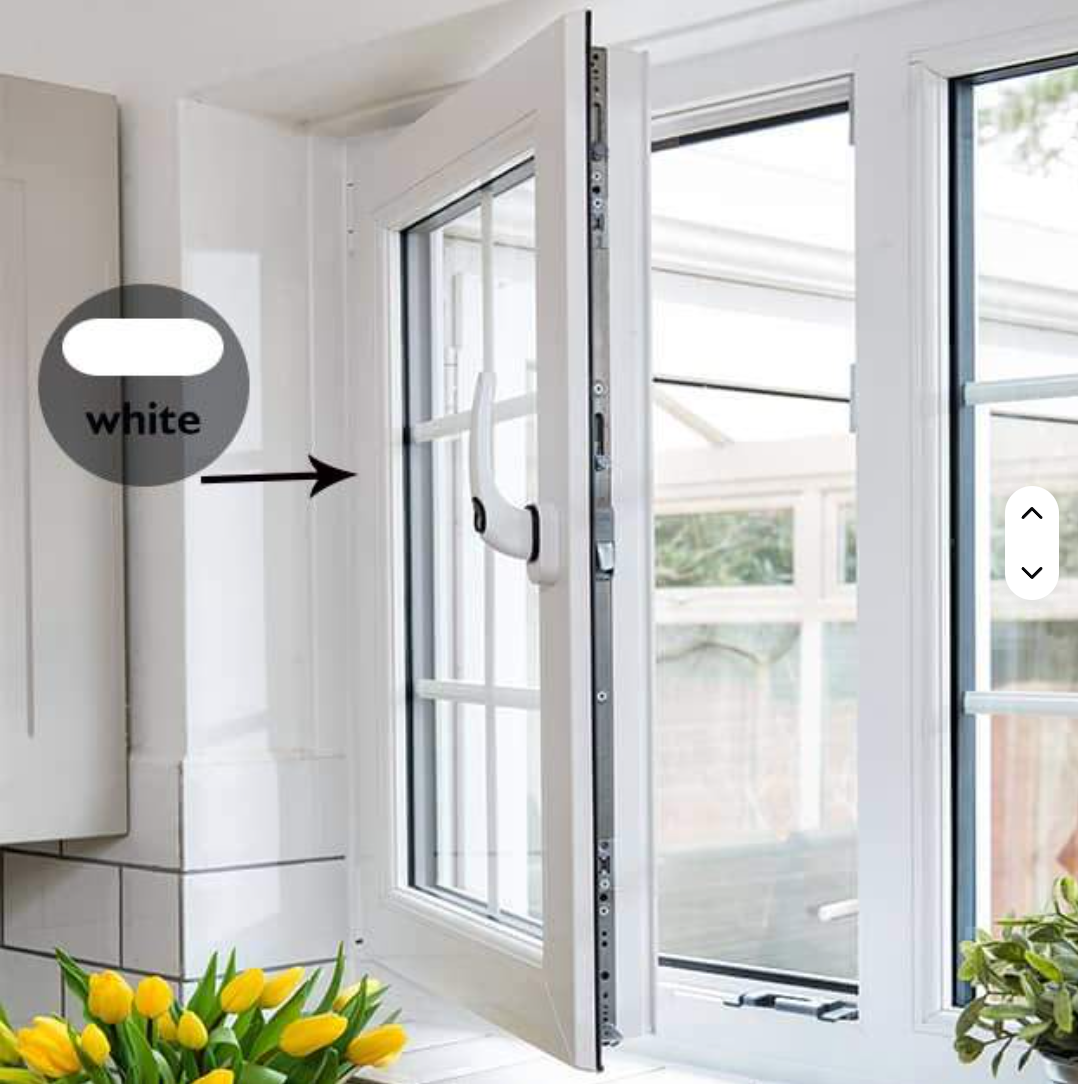 Customization European Design Vinyl UPVC Casement Windows Modern Soundproof Double Glazing Swing Open Energy Star Bedroom