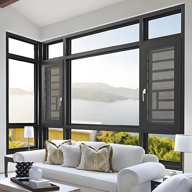 Ksps110 Soundproof Insulation Tilt and Turn Thermal Break Aluminum Alloy System Window