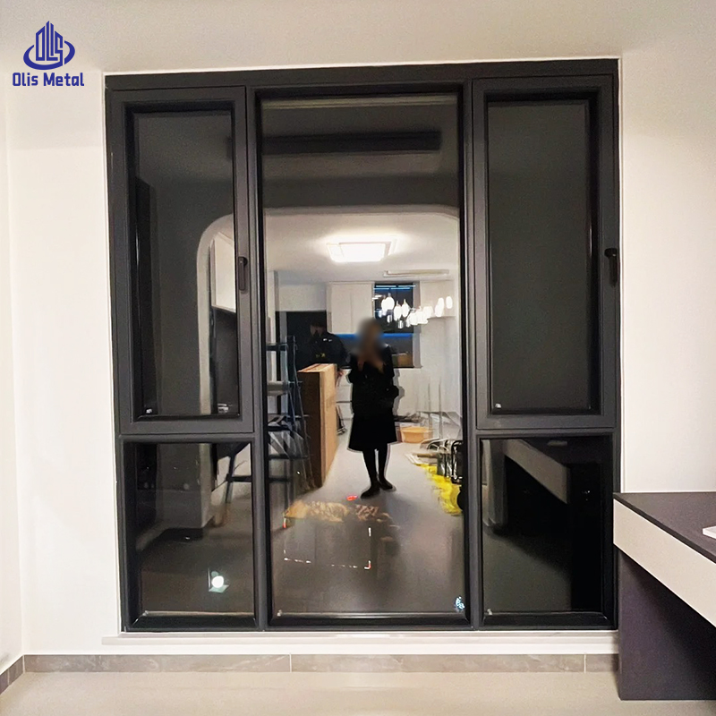 High-Rise Buildings Thermally Broken Panoramic Casement Windows Villas Energy-Efficient Double Glazed Aluminum Window Systems