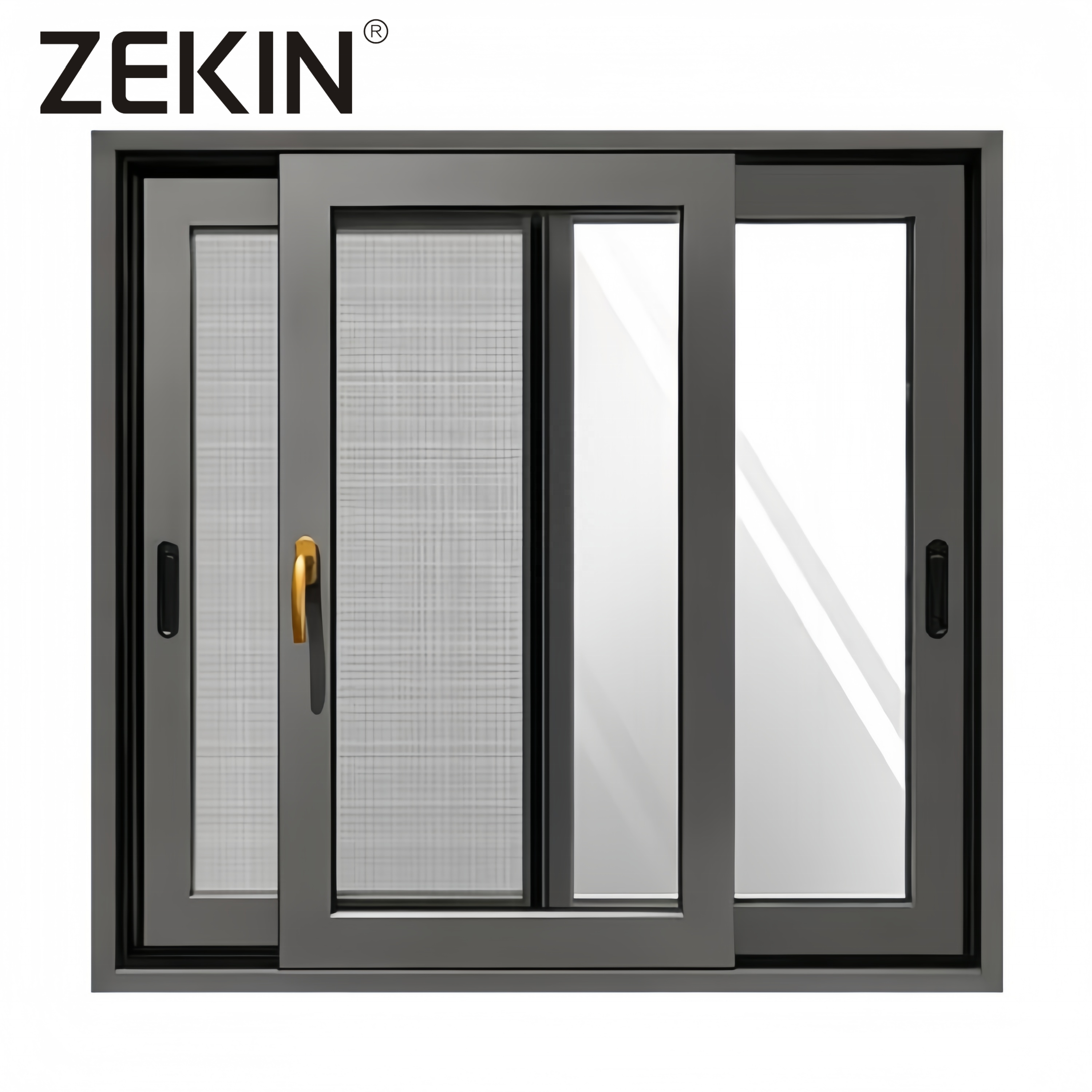 NFRC AS2047 Certification Thermal Break Aluminum Window Double Tempered Glass Energy Efficient Aluminum Sliding windows