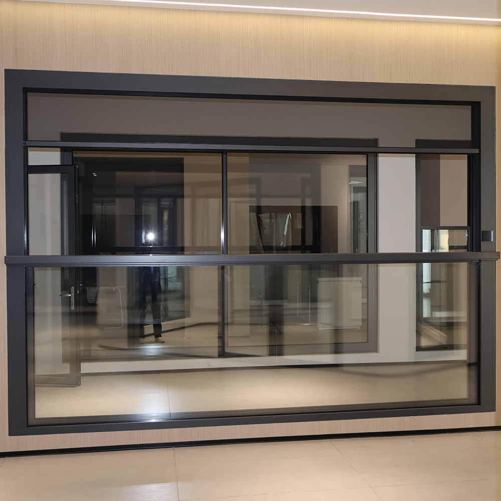 High Quality Automatic Electric Lift Anti-Theft Sliding Glass Window Anti-Pinching for Apartments Smart Aluminum Alloy