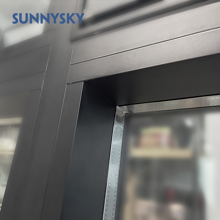 Sunnysky Customized Design Modern Aluminum Frame Fixed Window Floor to Ceiling Glass Windows for Villas
