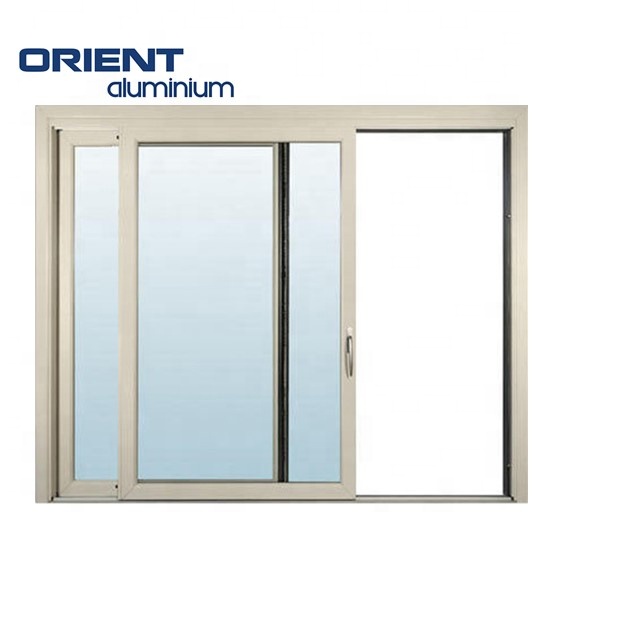 Double Glazed Aluminium Sliding windows Aluminium windows with Integrated Blinds Aluminium 3 Track Sliding windows