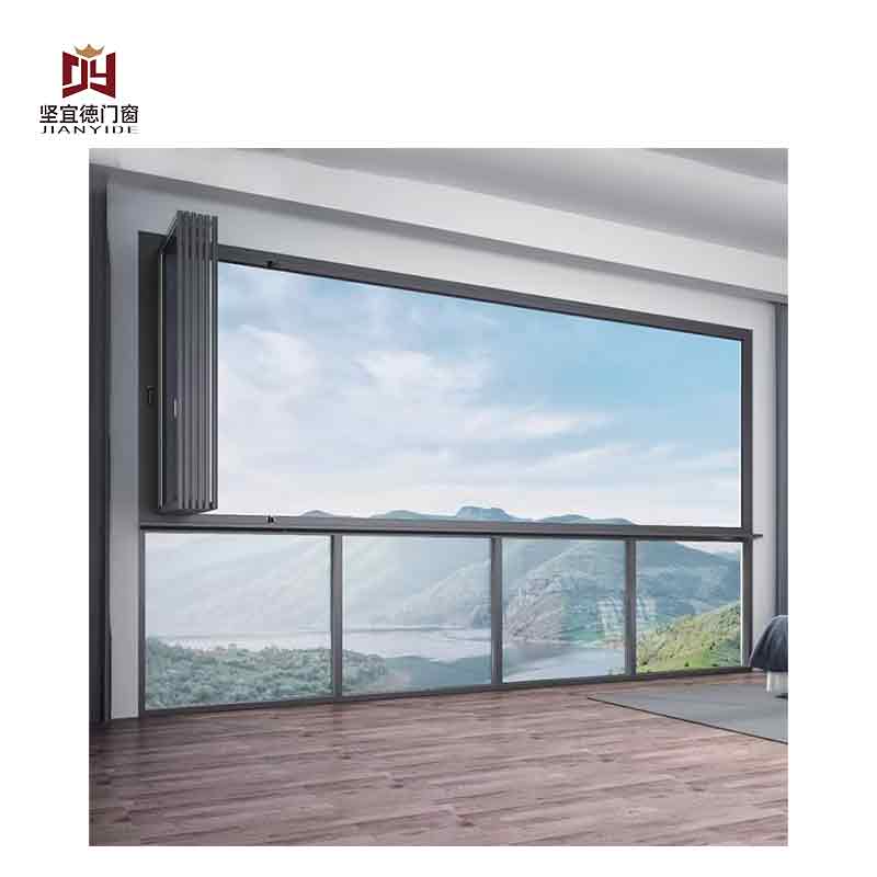 Customized Modern Aluminum Thermal Break Double Glazed Bi-fold Window for Residential Building