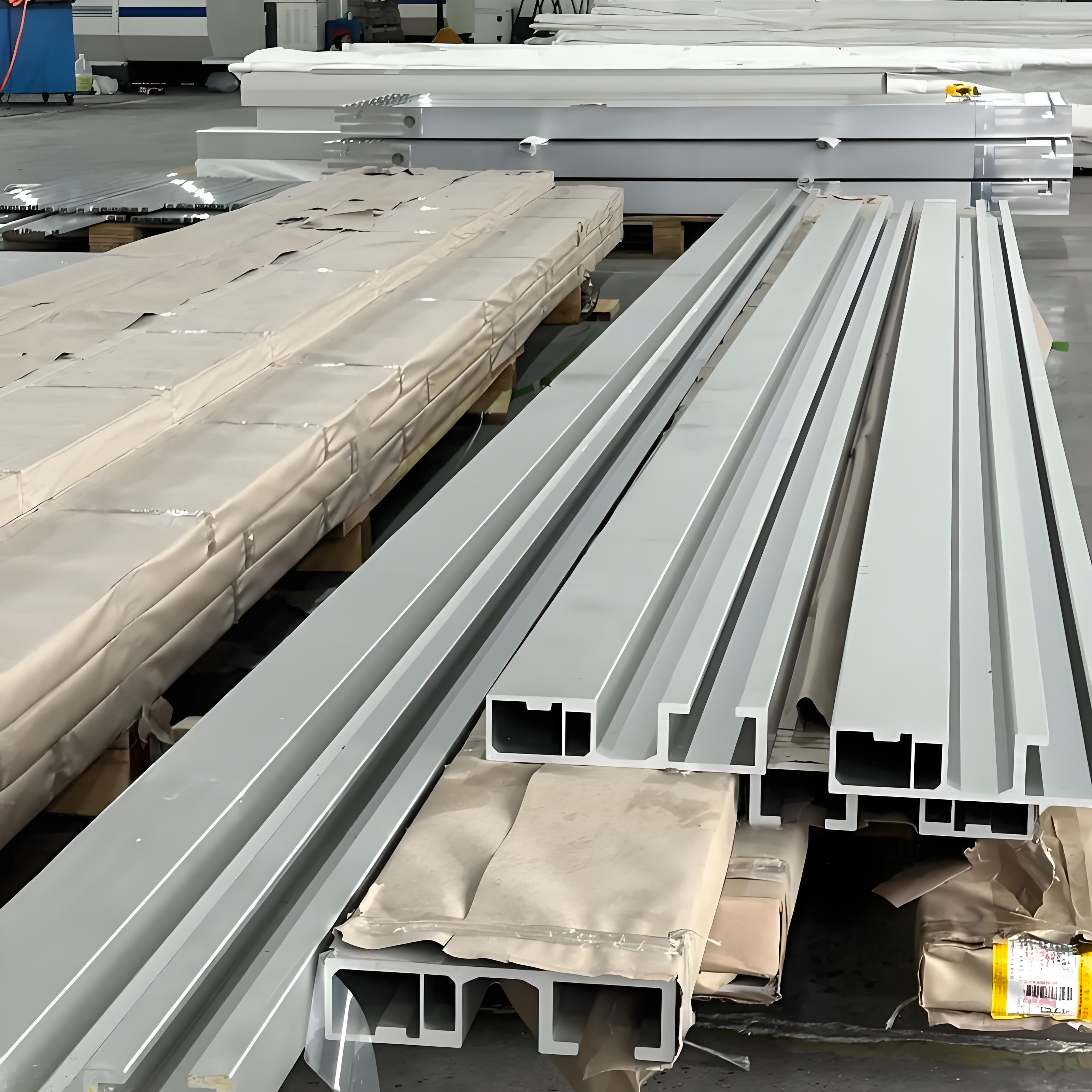 Customized Industrial 6000 Series Aluminum Extruded Profiles Square Shape Aluminum Structures Door Window Structures