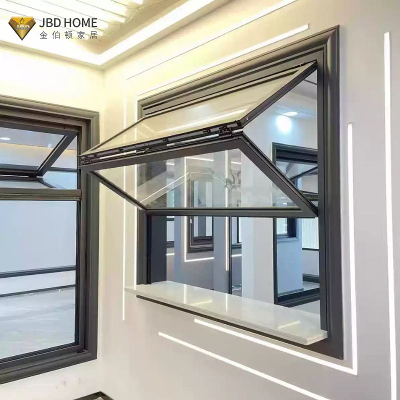 Aluminium Hurricane-Resistant Vertical Bifold Windows for Enhanced Durability