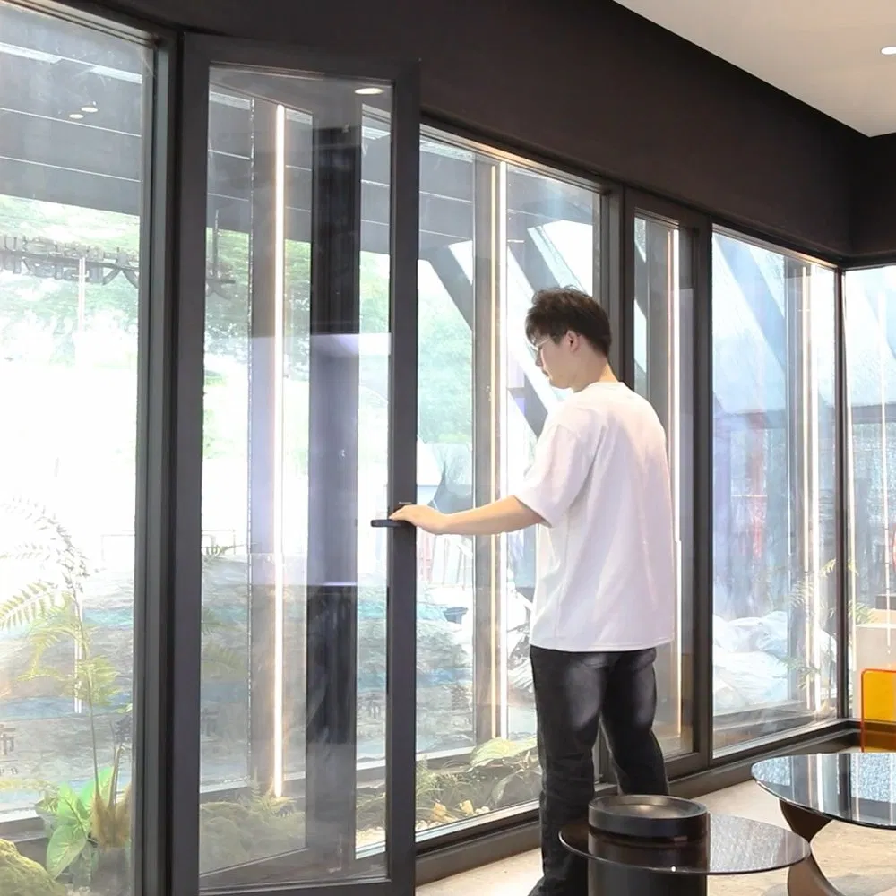 Aluminum Double-Glazed Sliding Windows and Tilt and Turn Windows with Reliable Performance Resistance and Good Heat Insulation