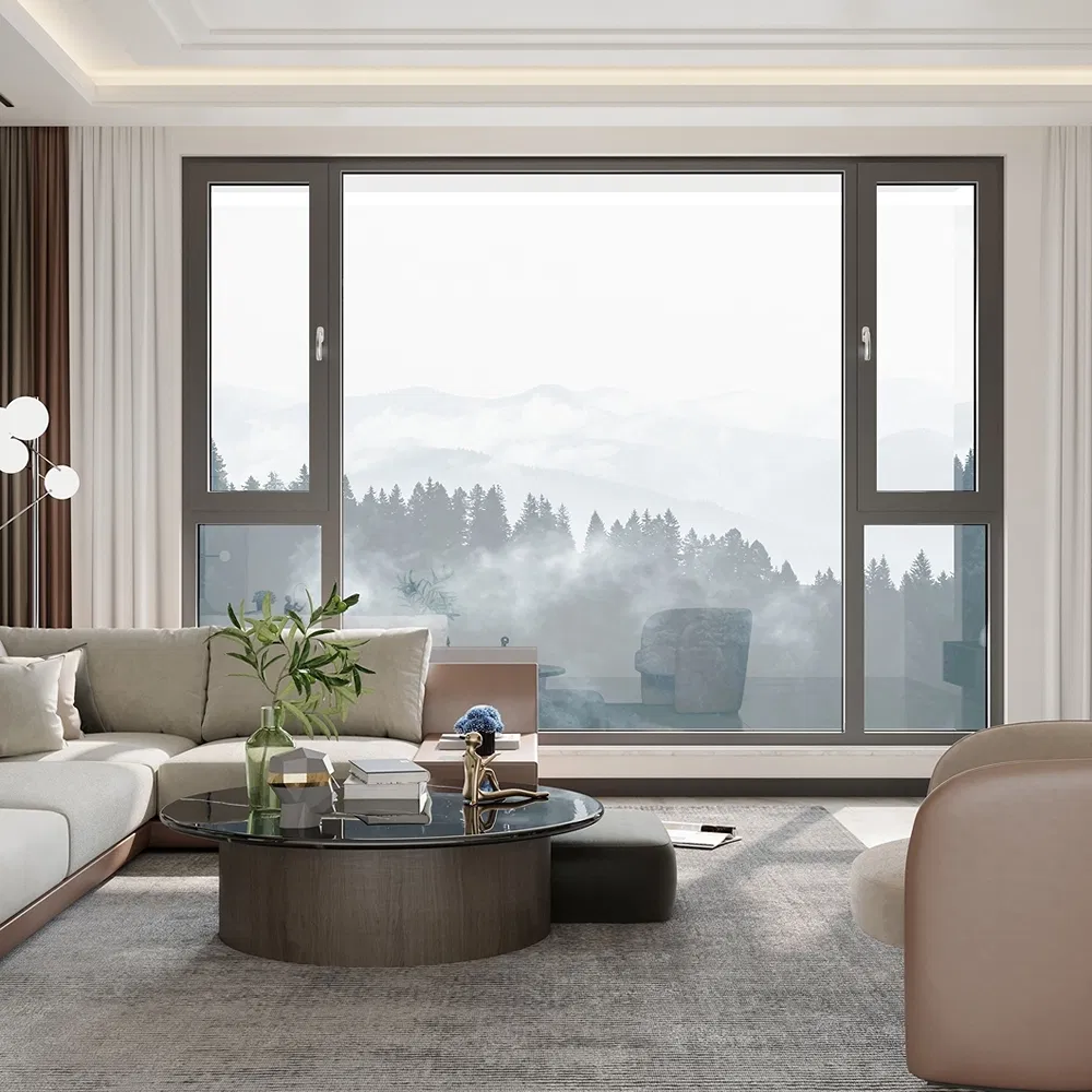 Impact Resistant Double-Sided Casement Premium Series Architectural Aluminum System Window