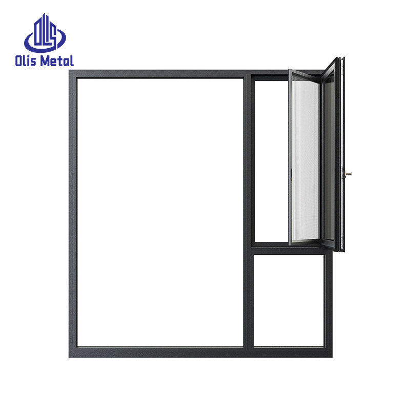 High-Rise Buildings Thermally Broken Panoramic Casement Windows Villas Energy-Efficient Double Glazed Aluminum Window Systems