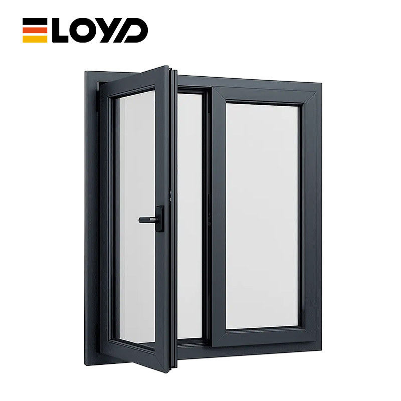 Eloyd Factory Premium Thermal Break Aluminum Casement Window Heavy Duty Commercial Custom Size for Villa Open