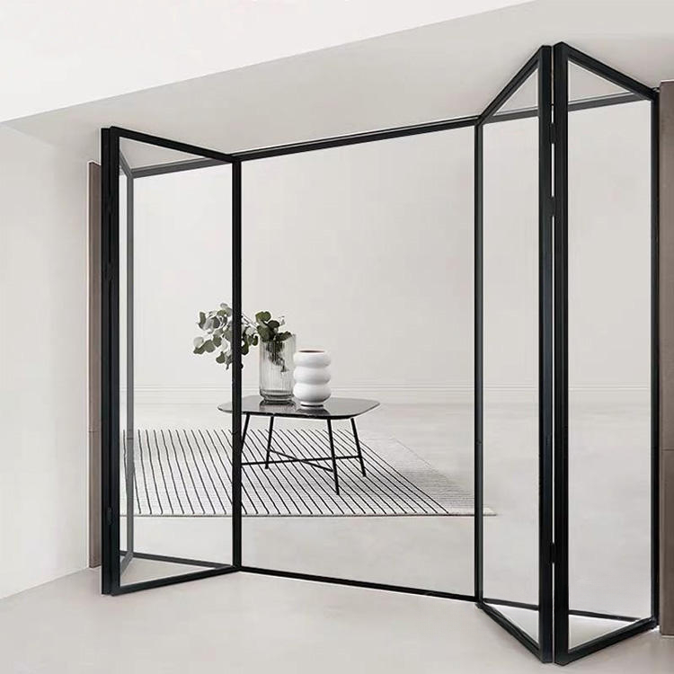 Interior Bathroom Thermal Break Aluminum Alloy Sliding Door With Double Glazed Tempered Glass Waterproof Heavy Duty Patio Door
