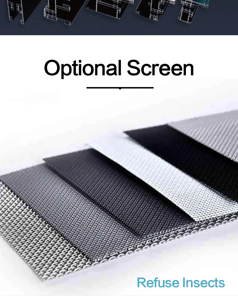 Sound Proof High Air Tightness Aluminum Tilt Turn Window