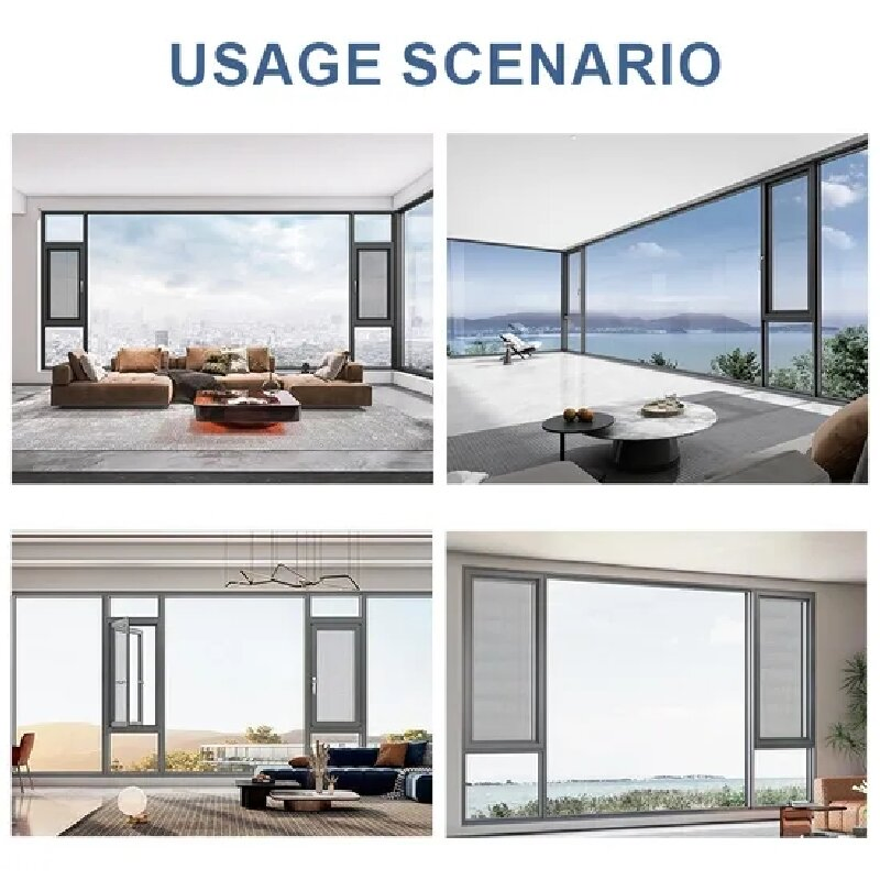 Thermal Break Inward Tilt Turn Aluminum Casement Window