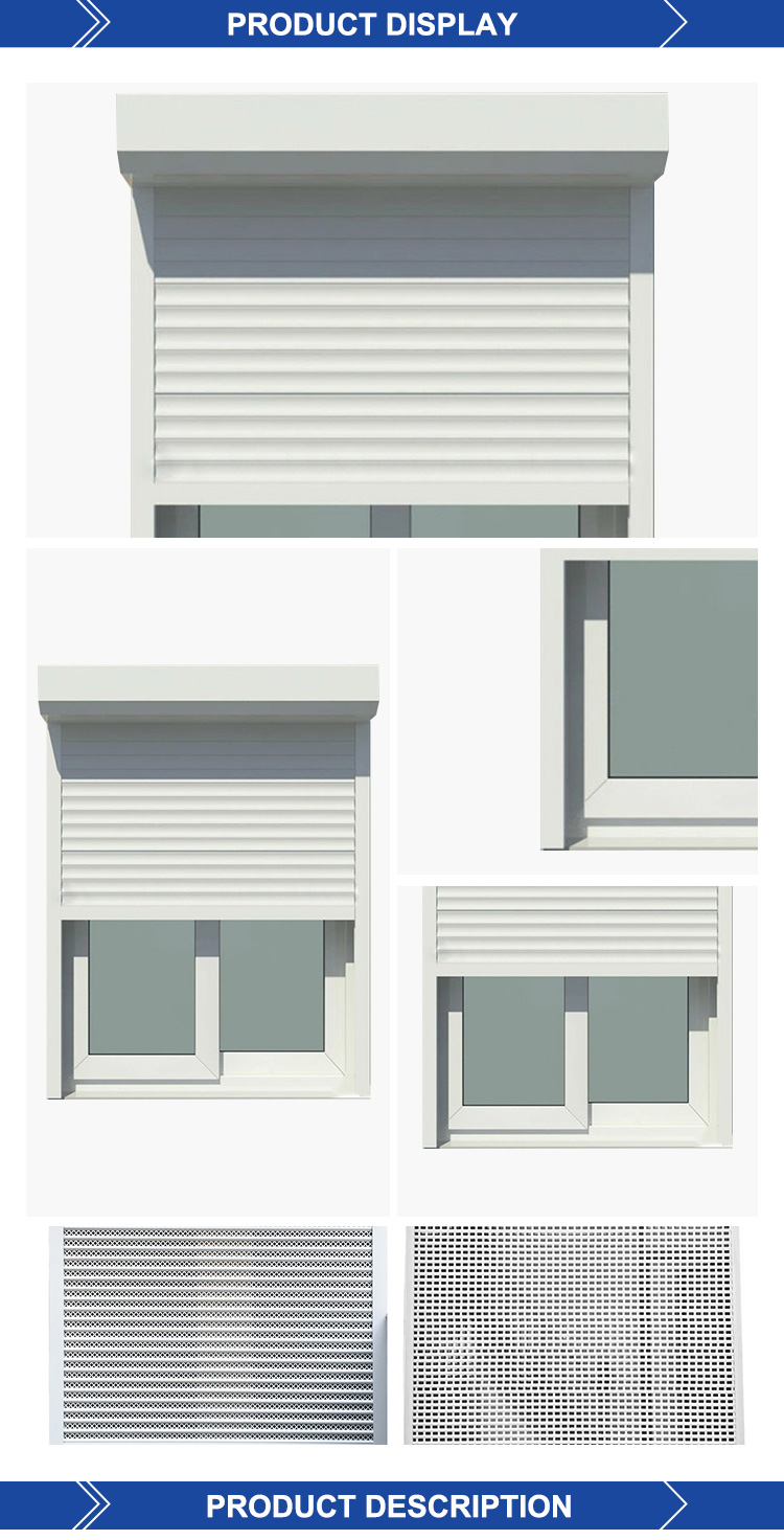 Electric Security Motorized Aluminum Roller Shutter Window