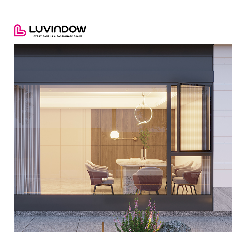Hot Sale Steel Aluminum Heat Insulation Glass Casement Home House Modern Minimal European Narrow Frame Out Swing Windows