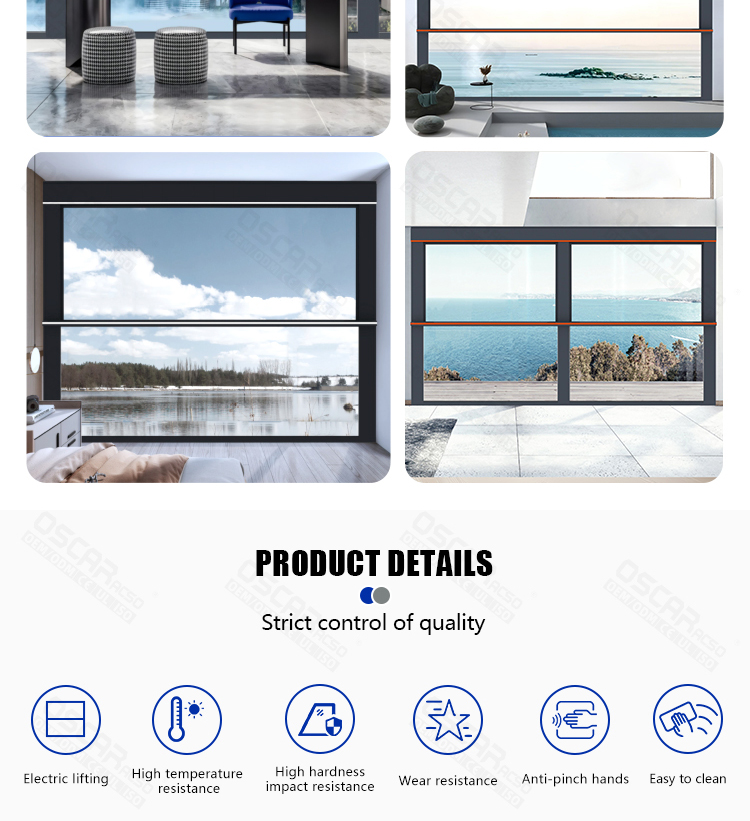 High Quality Custom Aluminium Sliding & Casement Windows with Fixed Glazing Home Office Shop Lift up Window