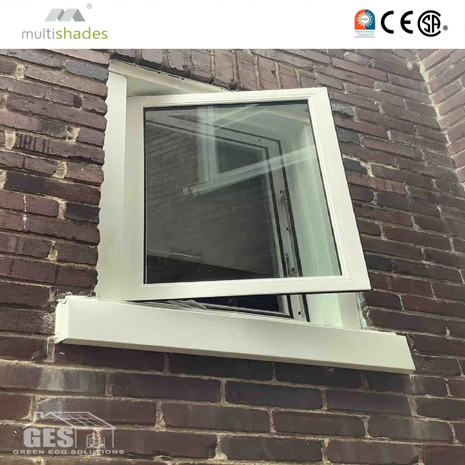 Soundproof Certified Factory Price Wholesale Inward Opening Casement Window Thermal Break Aluminum Profile