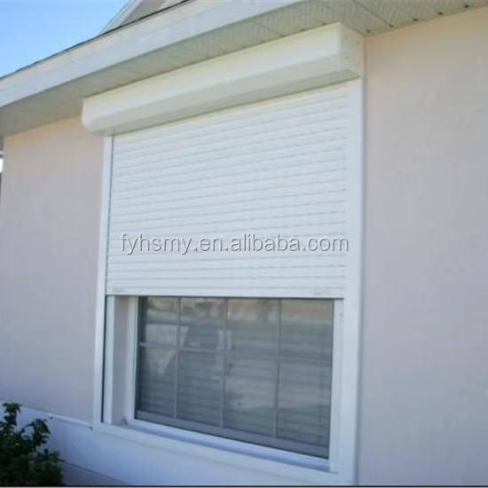 High Quality Customized Size Hurricane-Proof Motorized Aluminum Alloy Window Shutter Modern Industrial Window