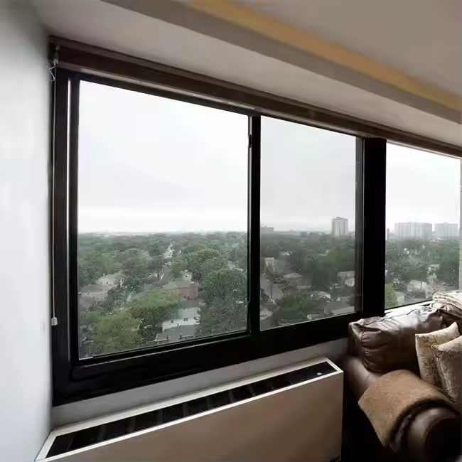PVC/Aluminum Double Glass Turn and Tilt/ Sliding/Casement /Awning Bay Windows and Doors