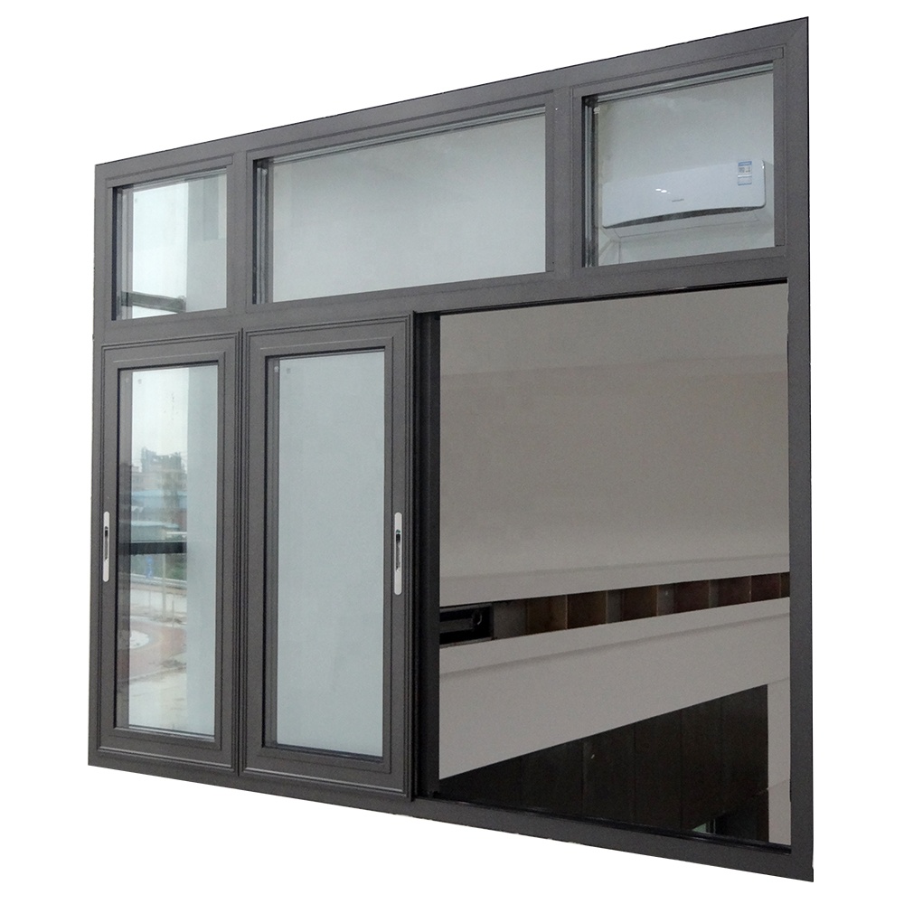 Hurricane Impact Aluminum Glass Customized Sliding Window Home Aluminum Windows Impact Soundproofing Double Glazed Windows