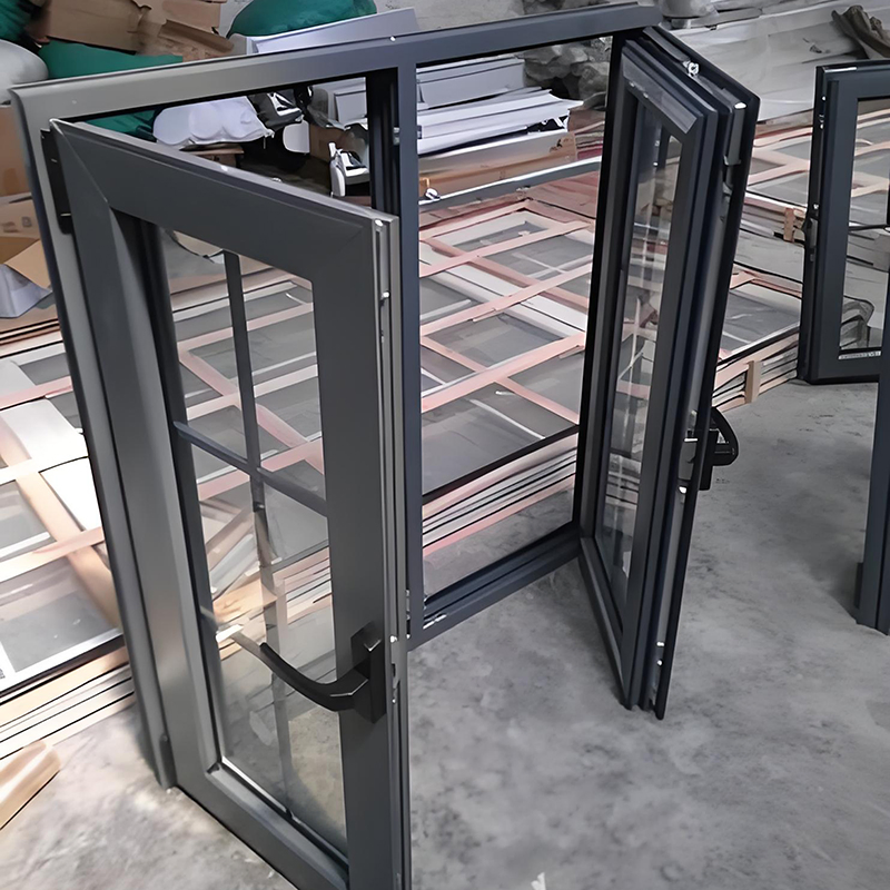 Kspc90 Premium Double Glazed Inward Tilt Turn Thermal Break Aluminum Casement Window