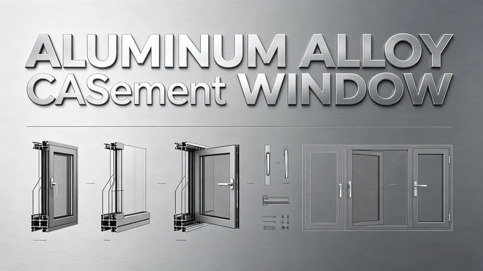 Safety Tempered Glass Aluminum Alloy Casement Window Packing