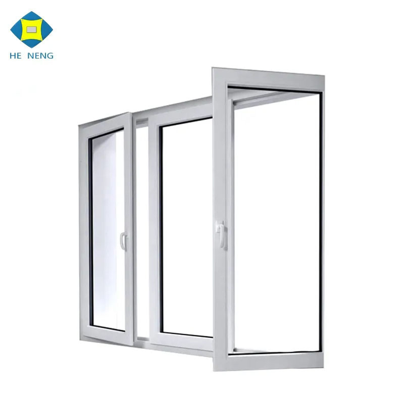 Most Popular China Factory Price Upvc Ventanas Pvc House Doors Windows 3 Panel Triple PVC Casement Window