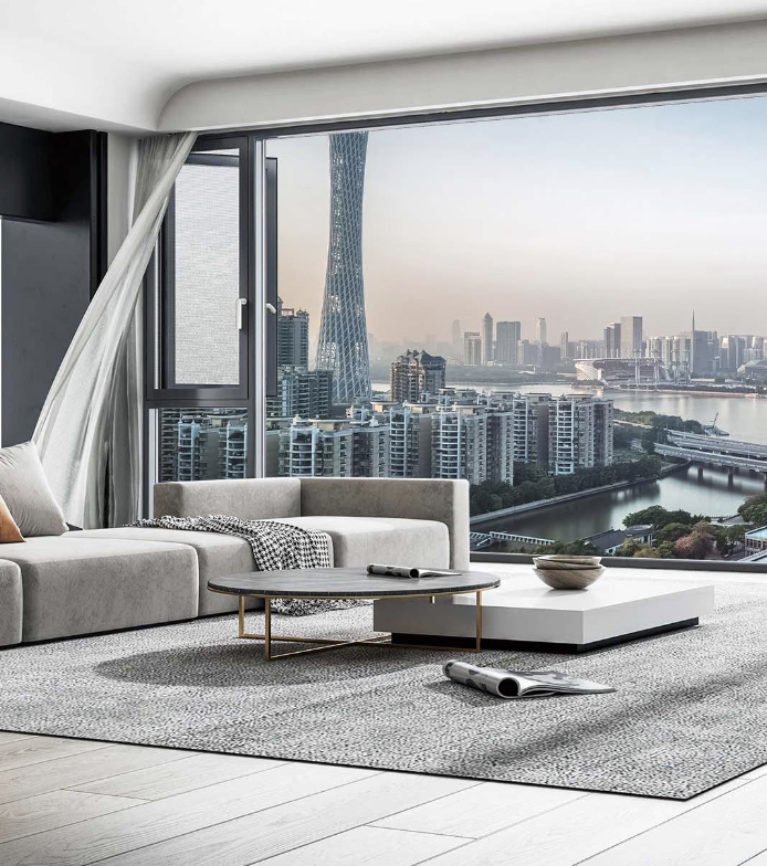 High rise building casement window stable installation for high floor residential wall