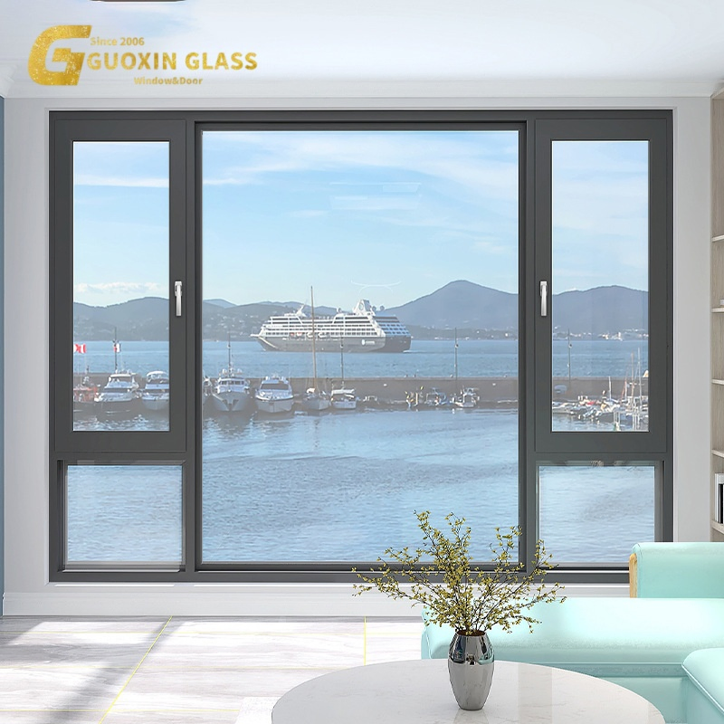 Manufacture Airproof Insect-Proof Glazed Casement Swing Glass Aluminum Folding Soundproofing Windows Window
