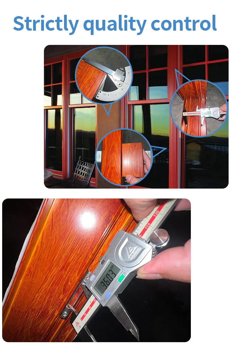 Architectural Aluminum Windows Double Glass Window System for Construction