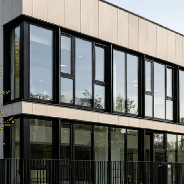 Aluminum Casement Window with Energy-Efficient Double Glazing and UV Protection