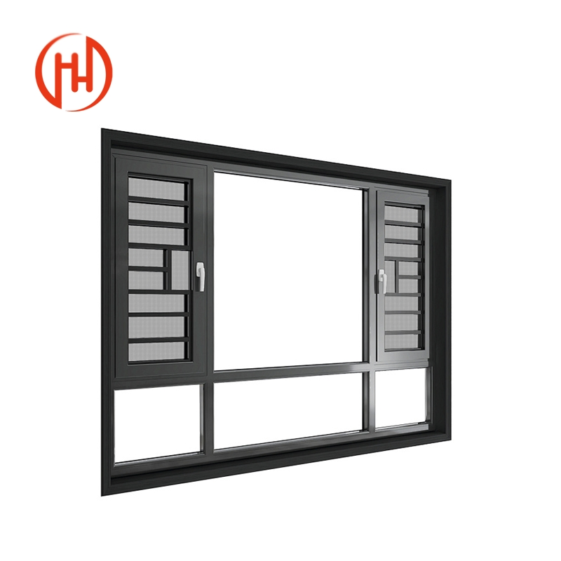 Architectural Aluminum Windows Double Glass Window System for Construction