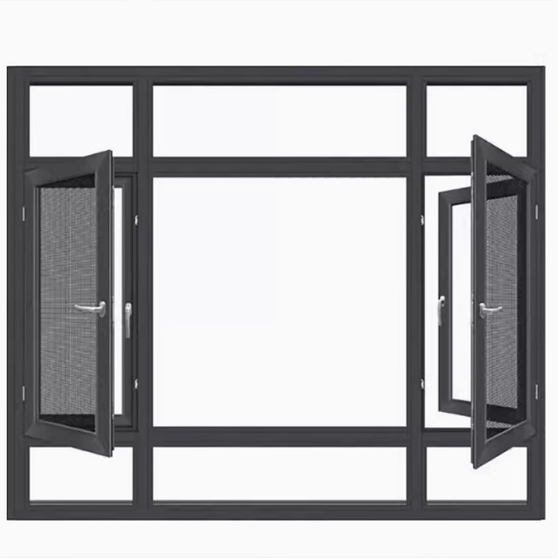 Modern Double Tempered Glass Sound Insulation Aluminum Alloy Sliding Windows