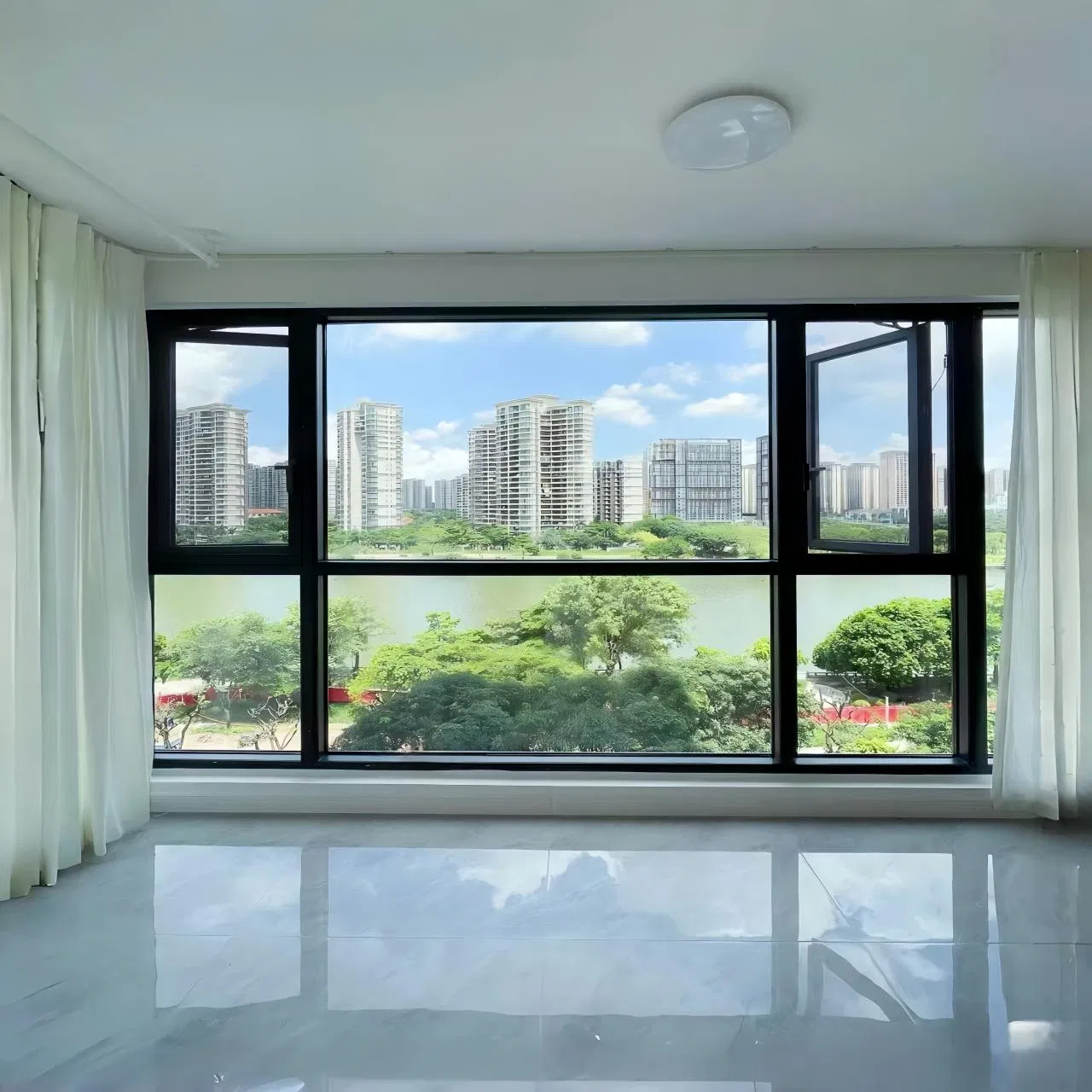 China Customized Alloy Winstar Casement Metal Folding Glass Aluminum Alloy Windows with Enhanced Security