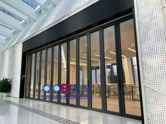 Aluminium Folding Door Showcase