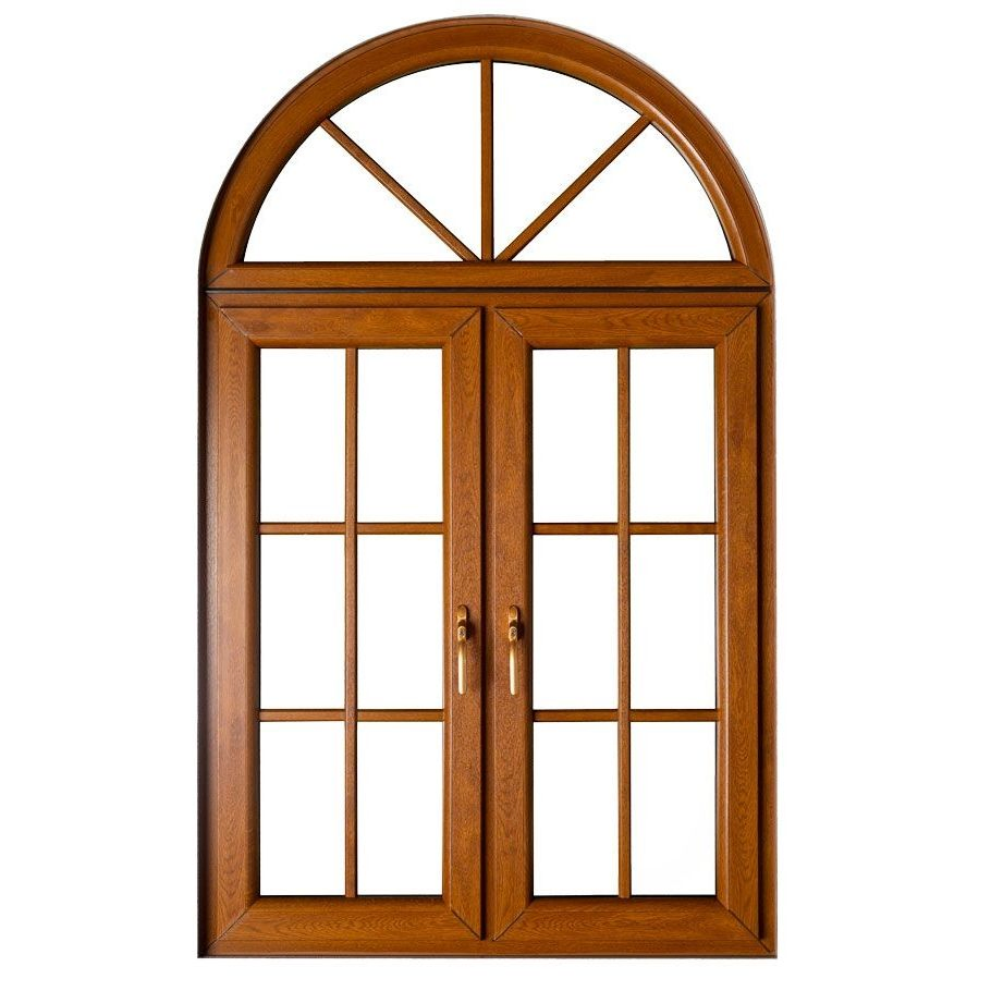 Aluminum Clad Wood Windows and Doors Energy Efficient Double Glazed Home Windows