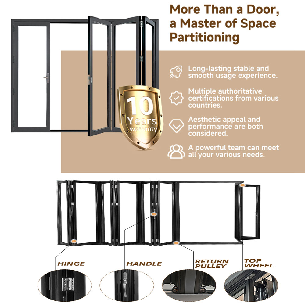 Wholesale Customization Open Sliding Window Aluminum Alloy Material Folding Casement Windows And Doors